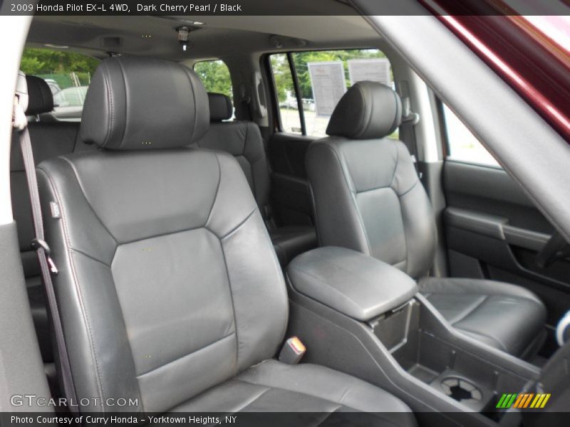 Dark Cherry Pearl / Black 2009 Honda Pilot EX-L 4WD