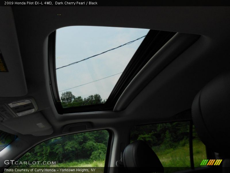 Dark Cherry Pearl / Black 2009 Honda Pilot EX-L 4WD