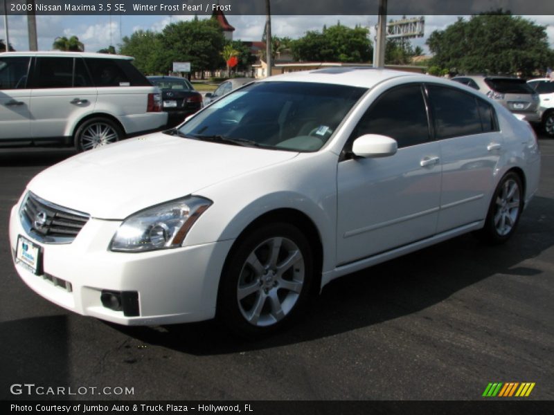 Winter Frost Pearl / Frost 2008 Nissan Maxima 3.5 SE