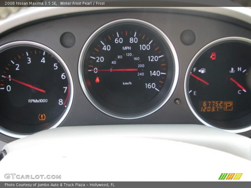 Winter Frost Pearl / Frost 2008 Nissan Maxima 3.5 SE