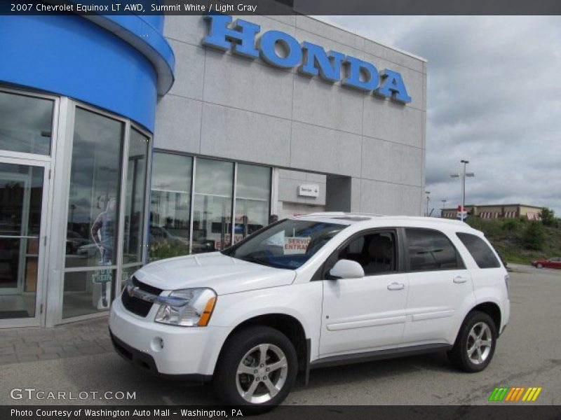 Summit White / Light Gray 2007 Chevrolet Equinox LT AWD