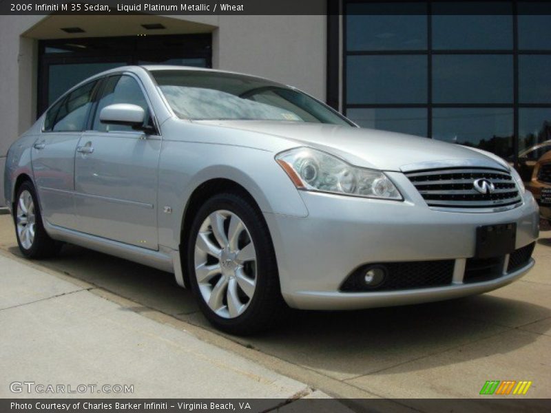 Liquid Platinum Metallic / Wheat 2006 Infiniti M 35 Sedan