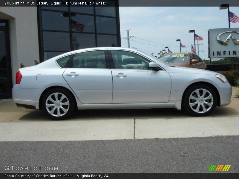 Liquid Platinum Metallic / Wheat 2006 Infiniti M 35 Sedan