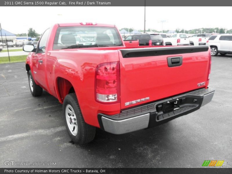 Fire Red / Dark Titanium 2011 GMC Sierra 1500 Regular Cab