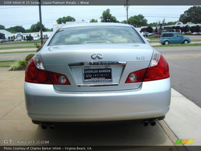 Liquid Platinum Metallic / Wheat 2006 Infiniti M 35 Sedan
