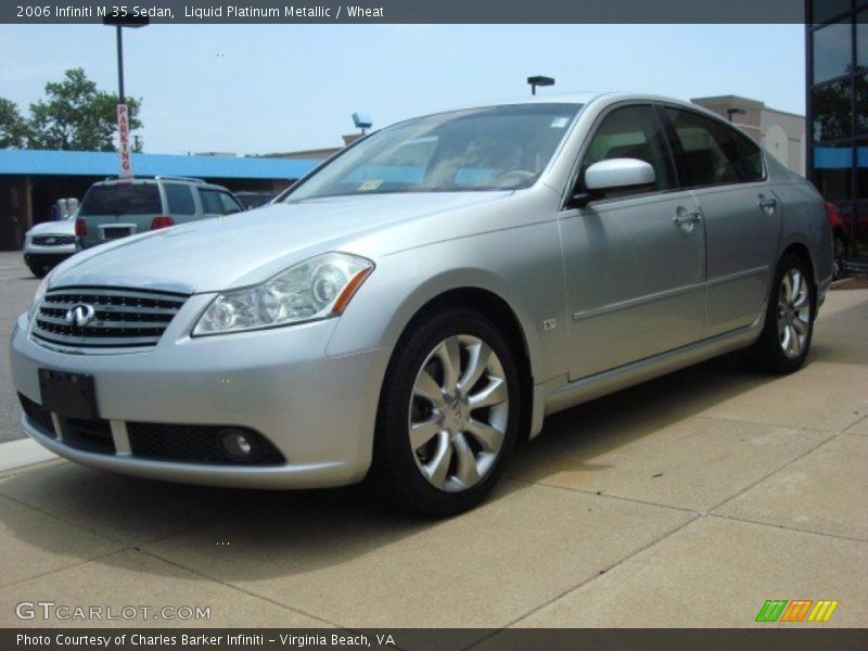 Liquid Platinum Metallic / Wheat 2006 Infiniti M 35 Sedan