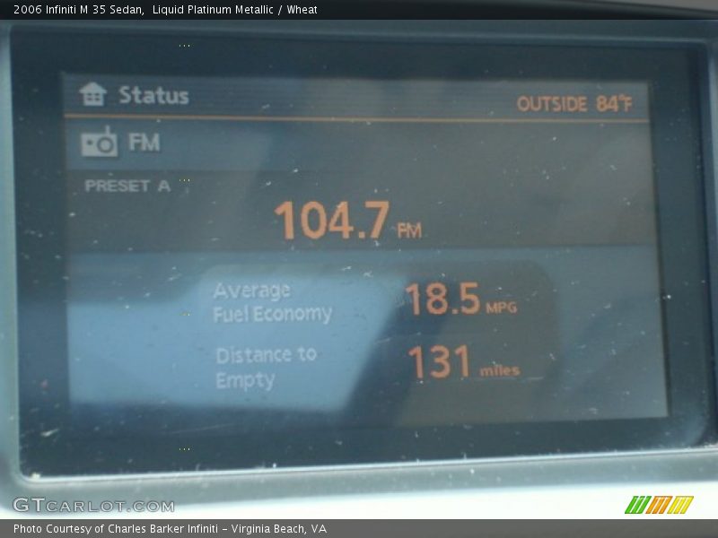 Liquid Platinum Metallic / Wheat 2006 Infiniti M 35 Sedan