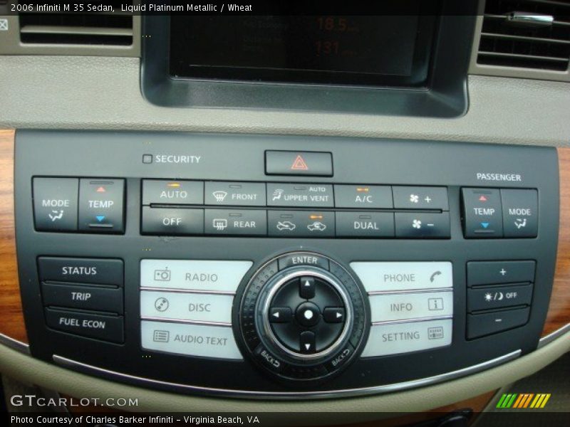 Liquid Platinum Metallic / Wheat 2006 Infiniti M 35 Sedan
