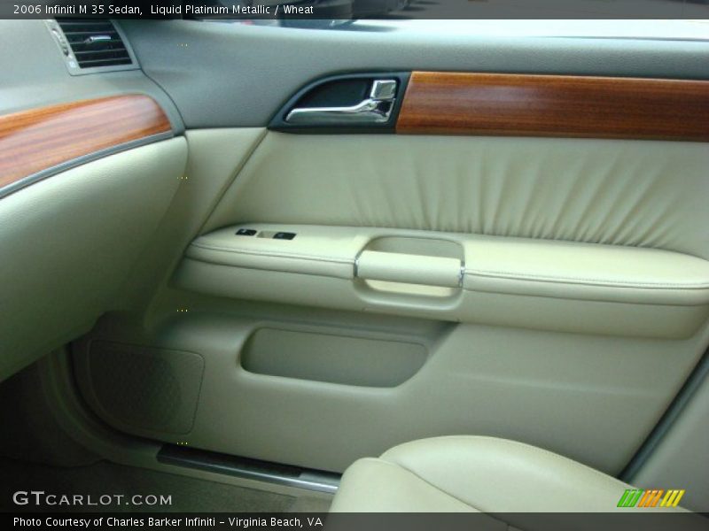 Liquid Platinum Metallic / Wheat 2006 Infiniti M 35 Sedan