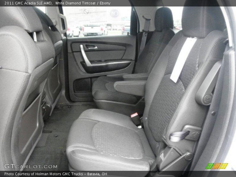 White Diamond Tintcoat / Ebony 2011 GMC Acadia SLE AWD