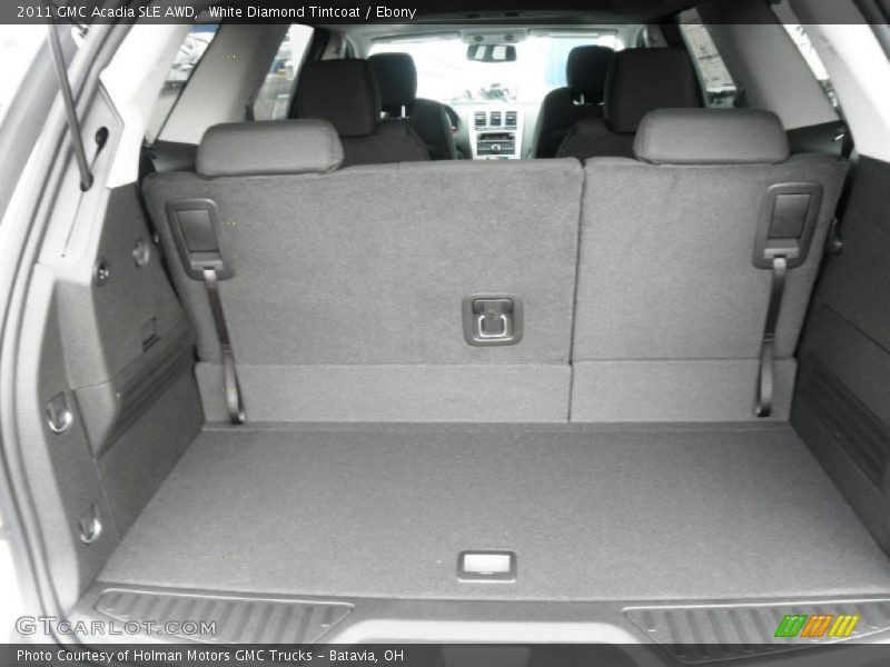 White Diamond Tintcoat / Ebony 2011 GMC Acadia SLE AWD