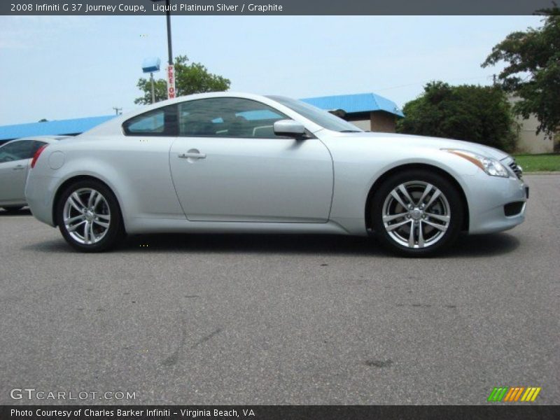 Liquid Platinum Silver / Graphite 2008 Infiniti G 37 Journey Coupe