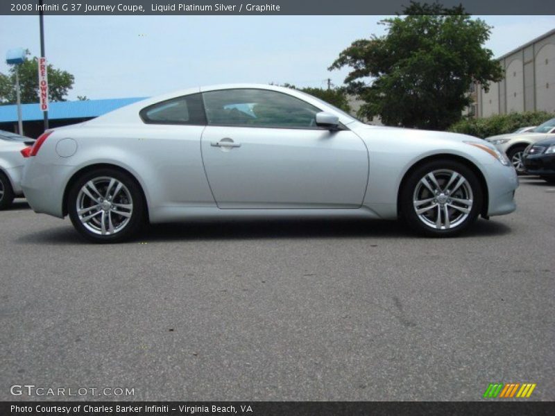 Liquid Platinum Silver / Graphite 2008 Infiniti G 37 Journey Coupe