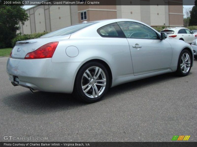 Liquid Platinum Silver / Graphite 2008 Infiniti G 37 Journey Coupe