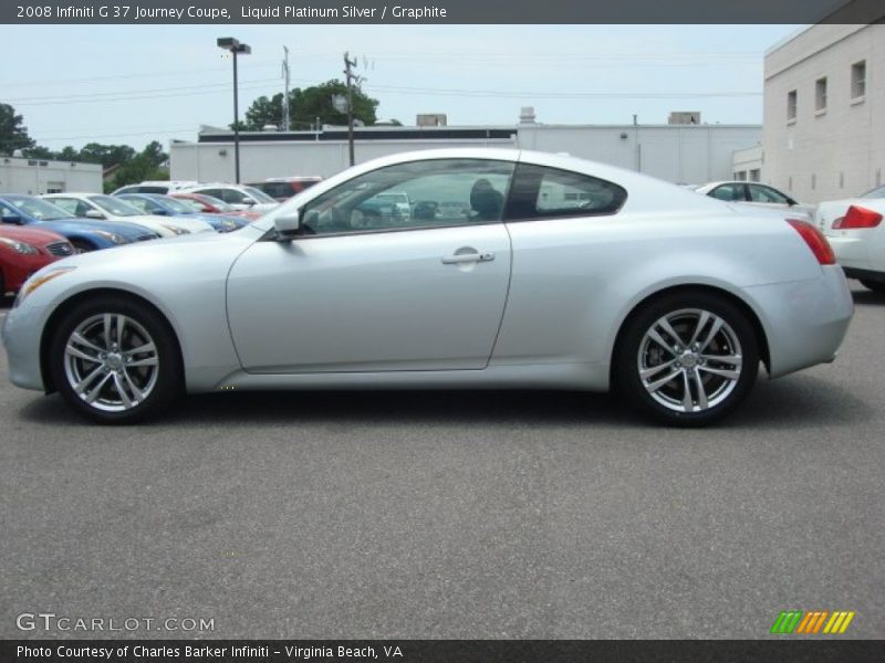 Liquid Platinum Silver / Graphite 2008 Infiniti G 37 Journey Coupe