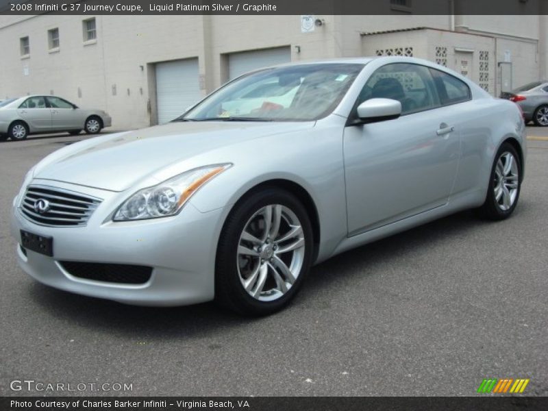 Liquid Platinum Silver / Graphite 2008 Infiniti G 37 Journey Coupe