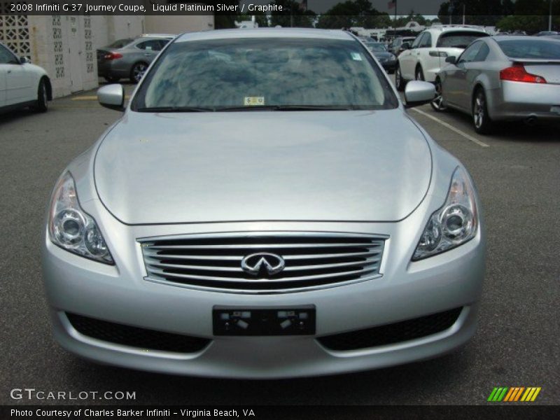 Liquid Platinum Silver / Graphite 2008 Infiniti G 37 Journey Coupe