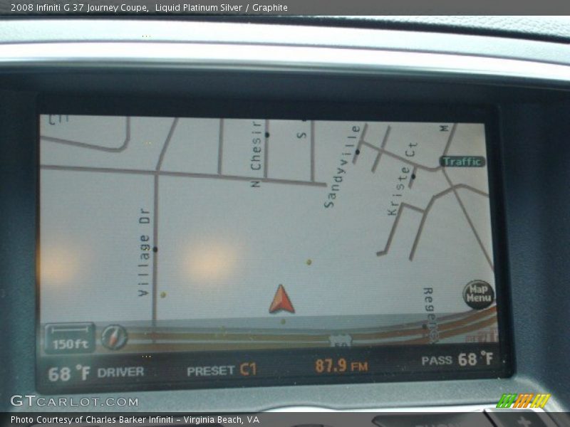 Liquid Platinum Silver / Graphite 2008 Infiniti G 37 Journey Coupe