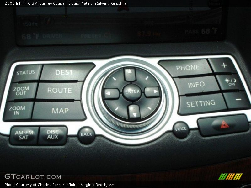 Liquid Platinum Silver / Graphite 2008 Infiniti G 37 Journey Coupe