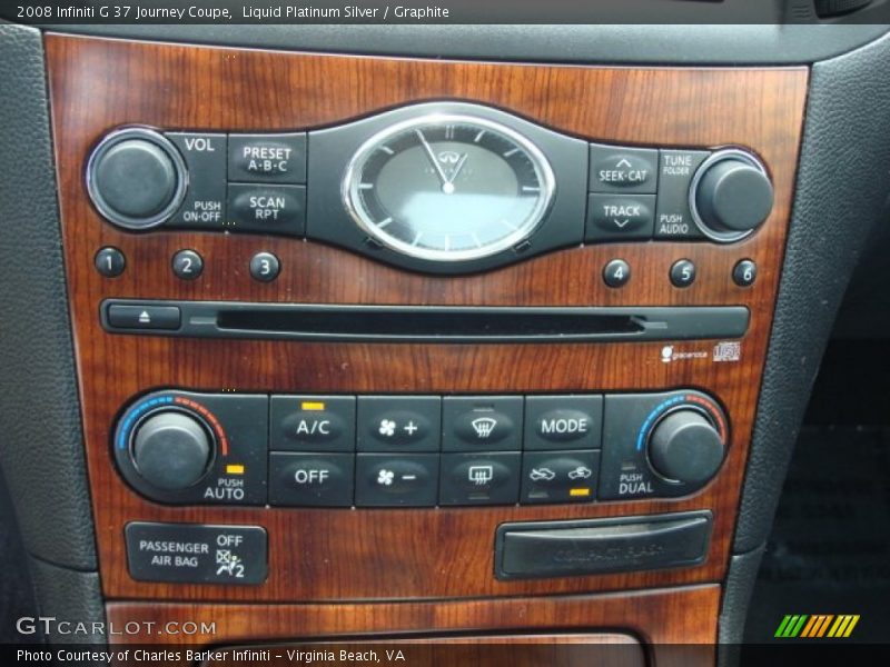 Liquid Platinum Silver / Graphite 2008 Infiniti G 37 Journey Coupe