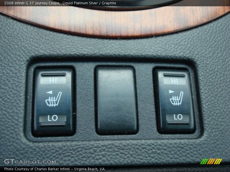 Liquid Platinum Silver / Graphite 2008 Infiniti G 37 Journey Coupe