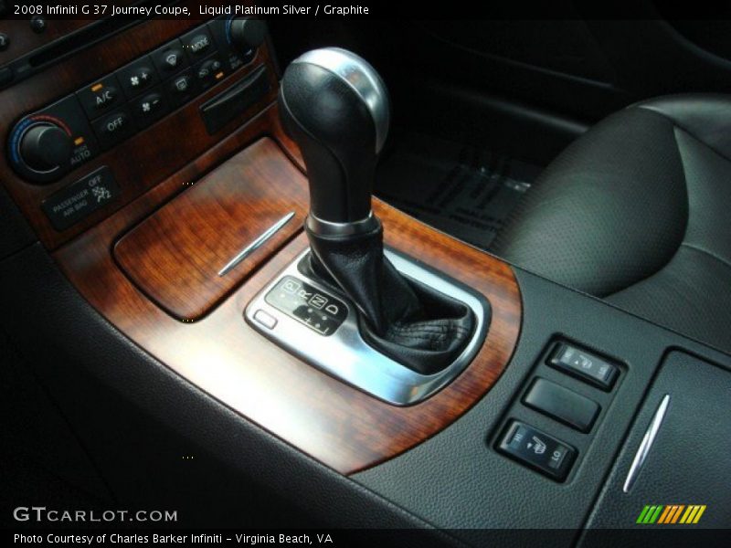 Liquid Platinum Silver / Graphite 2008 Infiniti G 37 Journey Coupe