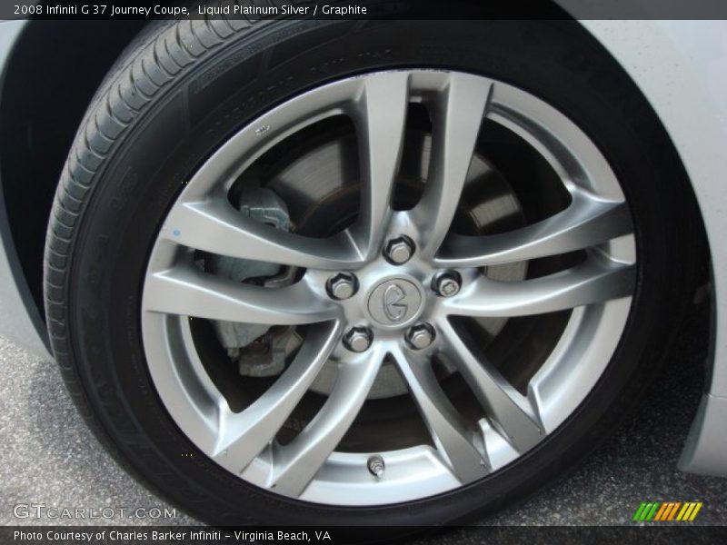 Liquid Platinum Silver / Graphite 2008 Infiniti G 37 Journey Coupe