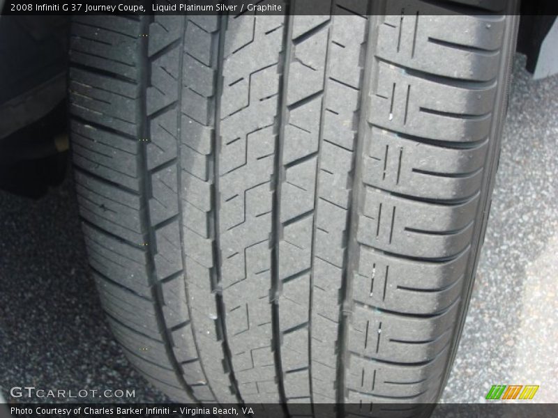 Liquid Platinum Silver / Graphite 2008 Infiniti G 37 Journey Coupe