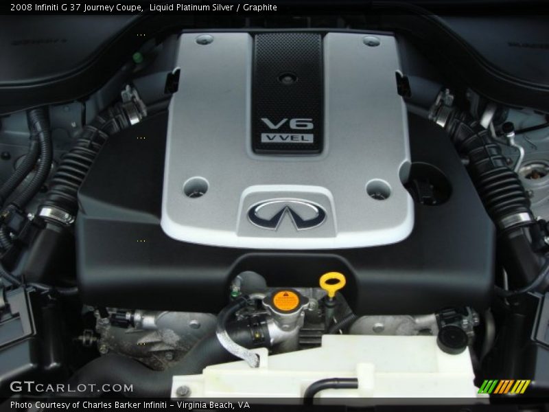 Liquid Platinum Silver / Graphite 2008 Infiniti G 37 Journey Coupe