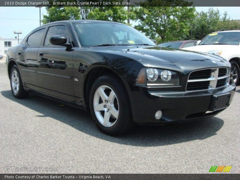 Brilliant Black Crystal Pearl / Dark Slate Gray 2010 Dodge Charger SXT