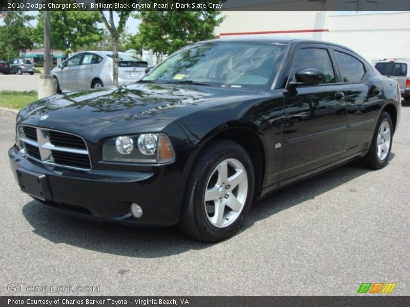 Brilliant Black Crystal Pearl / Dark Slate Gray 2010 Dodge Charger SXT