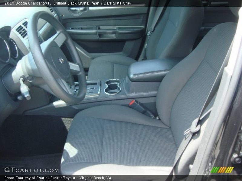 Brilliant Black Crystal Pearl / Dark Slate Gray 2010 Dodge Charger SXT