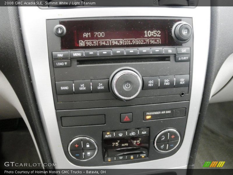Summit White / Light Titanium 2008 GMC Acadia SLE