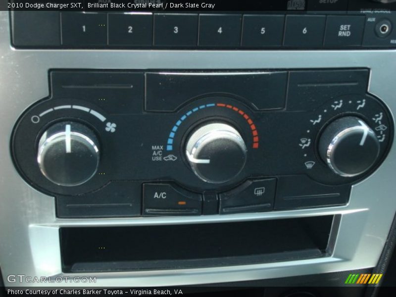 Brilliant Black Crystal Pearl / Dark Slate Gray 2010 Dodge Charger SXT