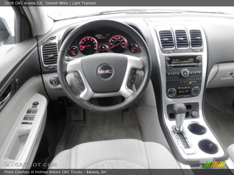 Summit White / Light Titanium 2008 GMC Acadia SLE