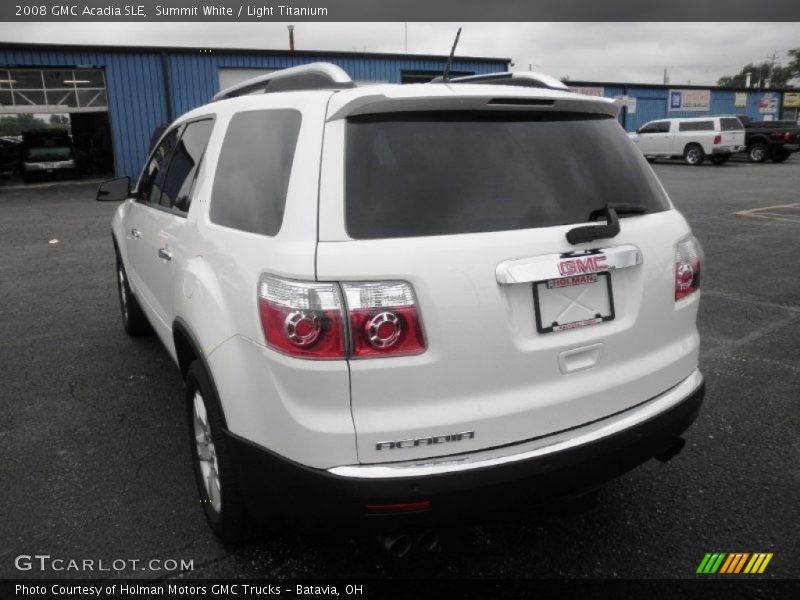 Summit White / Light Titanium 2008 GMC Acadia SLE