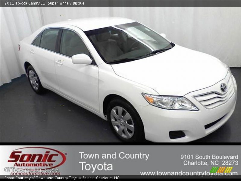 Super White / Bisque 2011 Toyota Camry LE