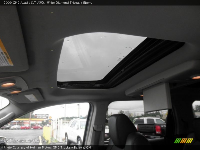 White Diamond Tricoat / Ebony 2009 GMC Acadia SLT AWD