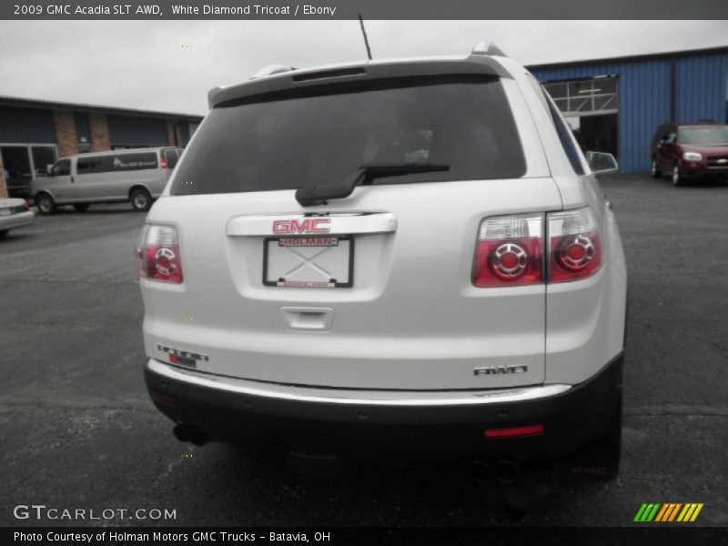 White Diamond Tricoat / Ebony 2009 GMC Acadia SLT AWD