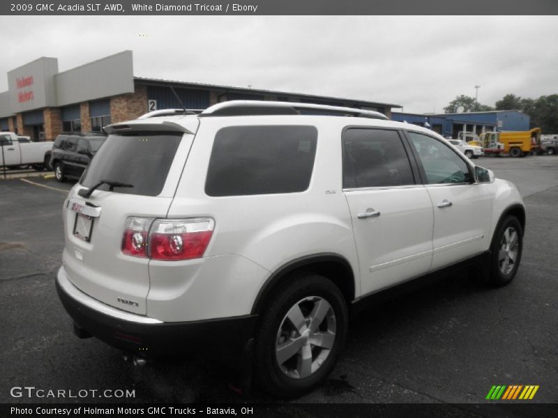 White Diamond Tricoat / Ebony 2009 GMC Acadia SLT AWD