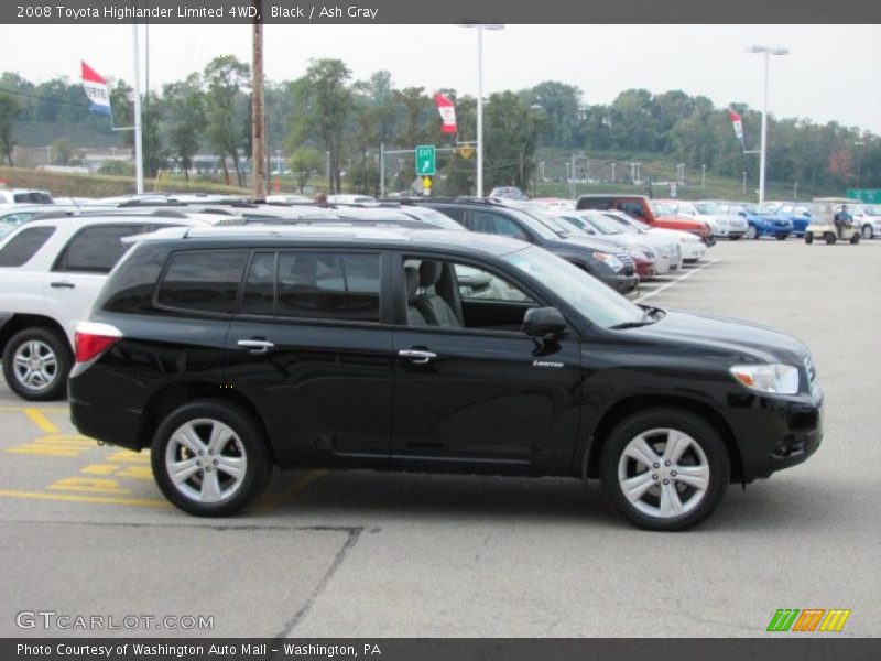 Black / Ash Gray 2008 Toyota Highlander Limited 4WD