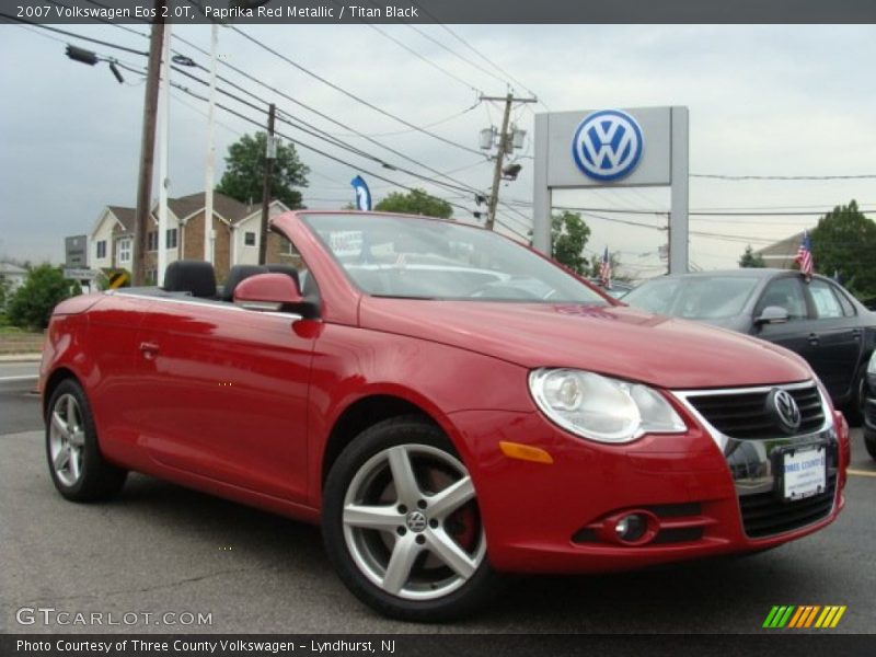 Paprika Red Metallic / Titan Black 2007 Volkswagen Eos 2.0T