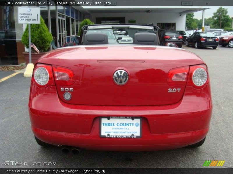 Paprika Red Metallic / Titan Black 2007 Volkswagen Eos 2.0T