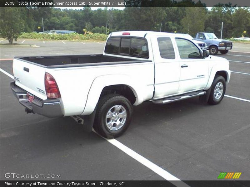 Super White / Taupe 2008 Toyota Tacoma PreRunner Access Cab