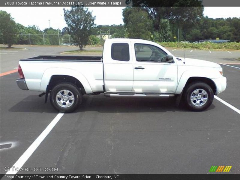 Super White / Taupe 2008 Toyota Tacoma PreRunner Access Cab