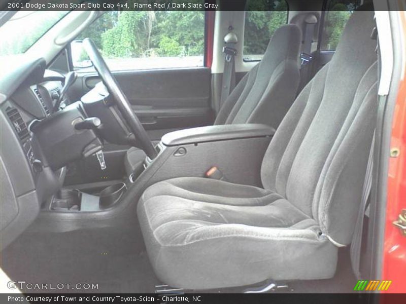 Flame Red / Dark Slate Gray 2001 Dodge Dakota Sport Club Cab 4x4