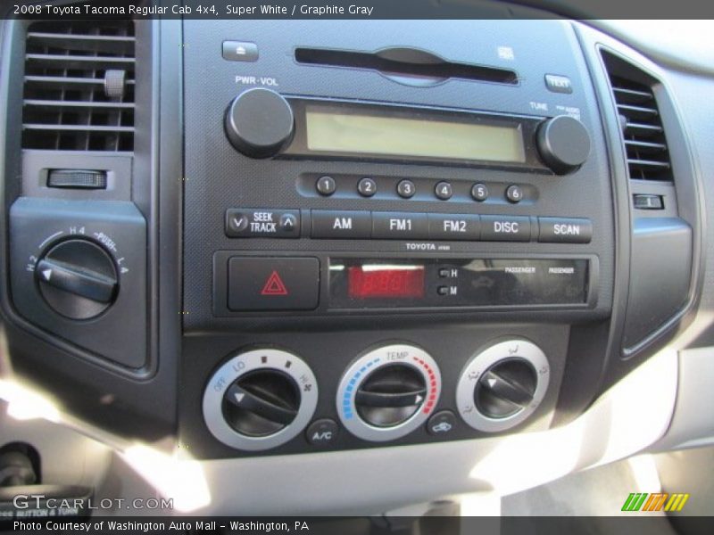 Controls of 2008 Tacoma Regular Cab 4x4