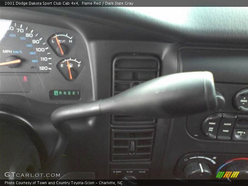 Flame Red / Dark Slate Gray 2001 Dodge Dakota Sport Club Cab 4x4