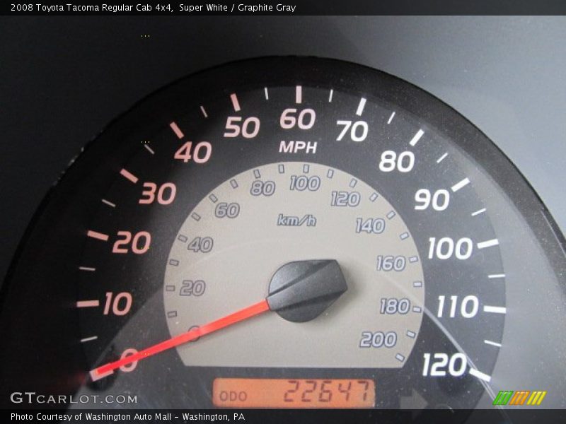 Super White / Graphite Gray 2008 Toyota Tacoma Regular Cab 4x4