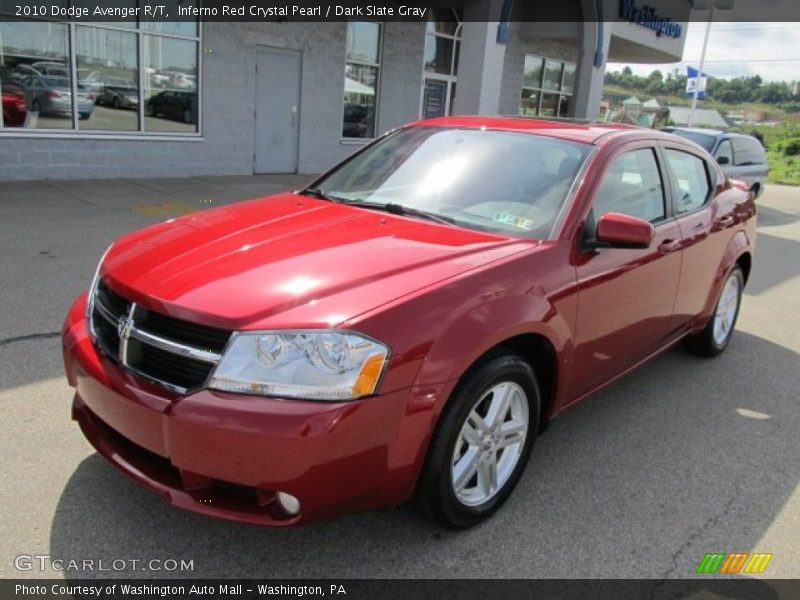 Inferno Red Crystal Pearl / Dark Slate Gray 2010 Dodge Avenger R/T